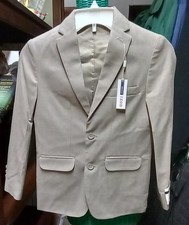 Izod Sports Coat Jacket Khaki Blazer Boys Lined 10 Regular NWT