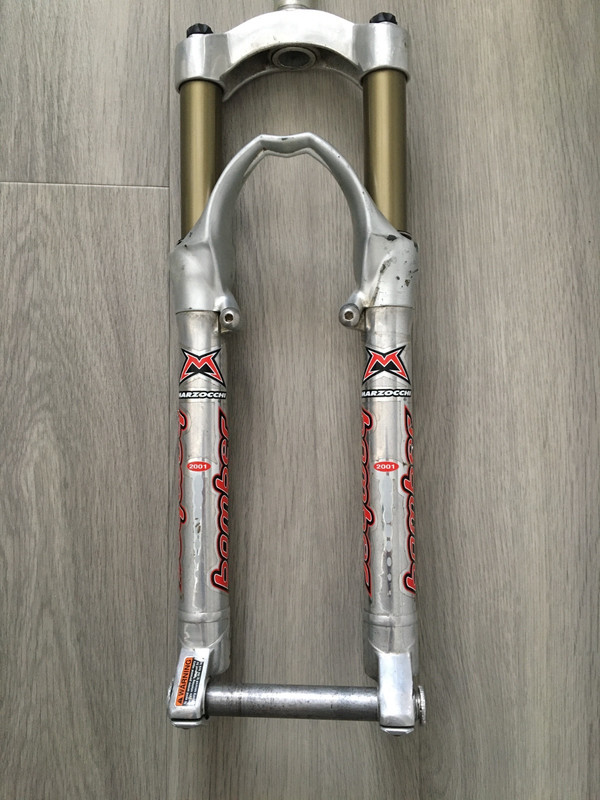 Marzocchi Bomber Z1 Drop Off 2001 Suspension Fork Silver - Good Condition