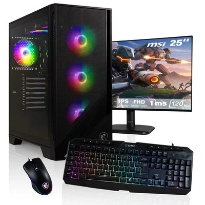 HYPER BYTE Gaming PC Komplett SET AMD Ryzen7 VEGA 8 16GB DDR4 RAM 1TB SSD WIN 11PRO