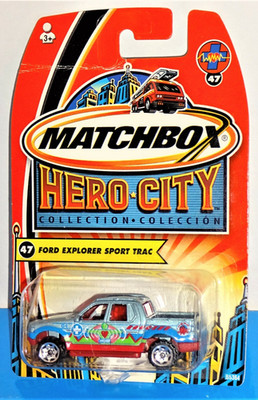Matchbox 2004 Hero City Medic Rescue Series #47 Ford Explorer Sport Trac Lt Blue