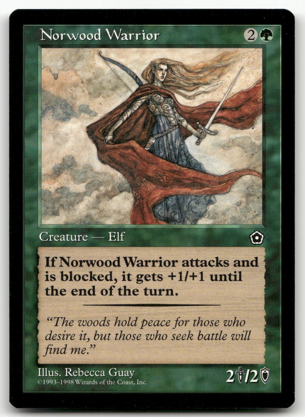 Norwood Warrior (NM) Portal Second Age P02 Magic MTG