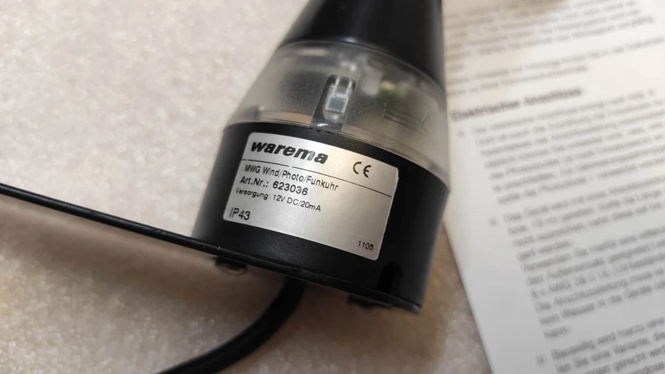 Warema Sonnen Messwertgeber 623036 Jalousie/Zeitschaltuhren Messwertgeber - Bild 4 von 4