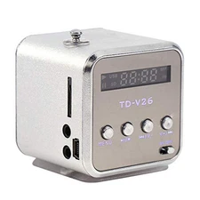  Portable FM Radio & Bluetooth 5.0 Speaker 2 in 1, Digital Portable Mini 