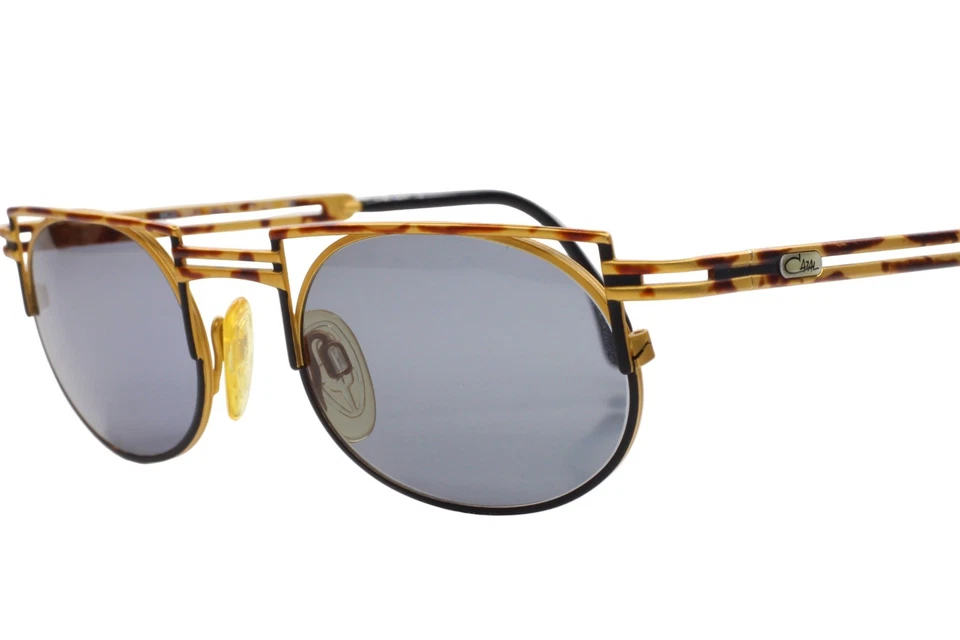 Cazal 759/3 477 Gold Tortoise Round Metal Vintage Germany Sunglasses 51-21-140mm - Image 2 of 4