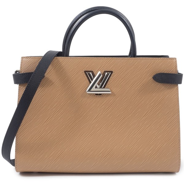 LOUIS VUITTON Twist Tote Bag Epi Camel Short Crossbody Shoulder Bag Pre-owned