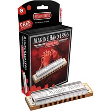Hohner 1896 Harmonic Minor Marine Band Harmonica Bb