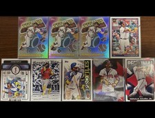 MLB Baseball Atlanta Braves 26 Topps Ronald Acuna Jr 9 Card Lot MINT