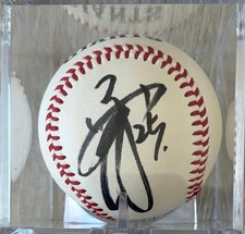 Okamoto Kazuma Signed Baseball Official Giants Event Ball Yomiuri Memorabilia