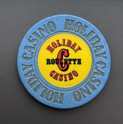 Holiday Casino Roulette C Chip Blue, Las Vegas NV Used