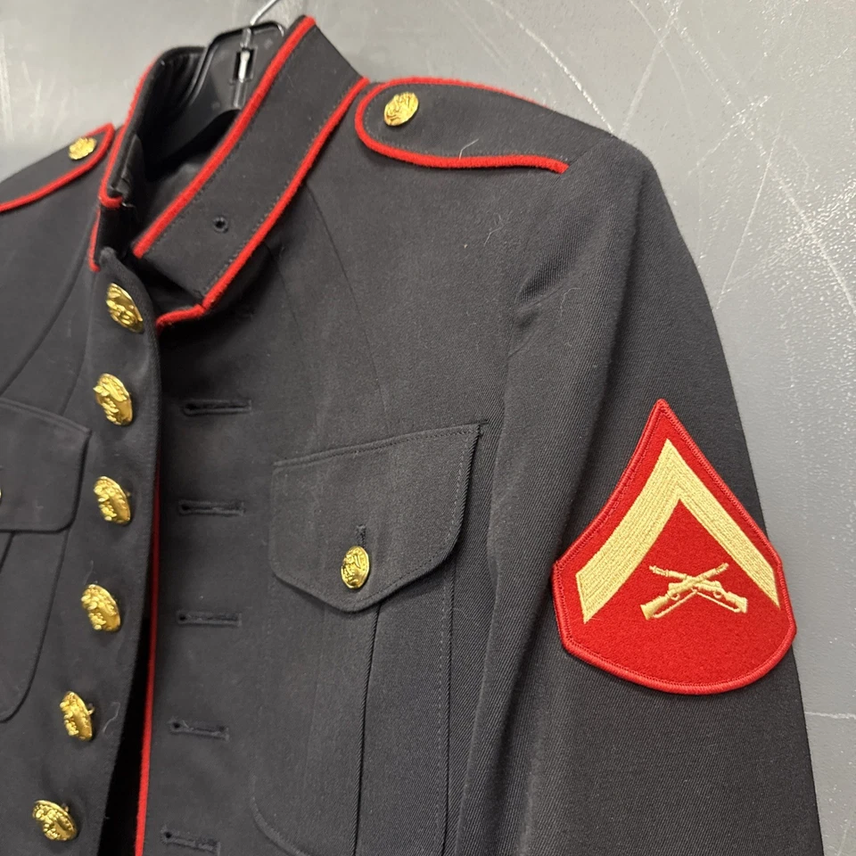 US Marines USMC Vestido Alistado Azul Hombre Chaqueta Abrigo Talla 39/XS 8405-01-512-3117 Foto 3 de 4