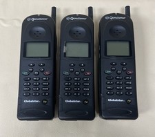 LOT OF 3 Qualcomm Globalstar GSP-1600 Tri-Mode Satellite Phone W/Battery