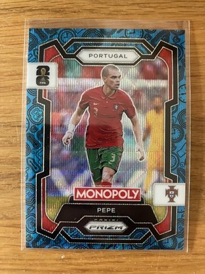 2026 Panini Prizm Monopoly FIFA World Cup Pepe Boardwalk Blue Wave Prizm 