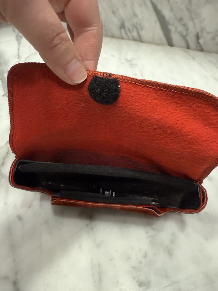 Estuche de gafas/gafas de sol de terciopelo oxidado vintage - tela de terciopelo suave, estilo retro Foto 4 de 4