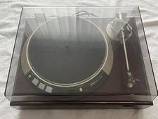 Denon DP-60L Turntable Record Player Direct Drive Quartz Servo Wood Base