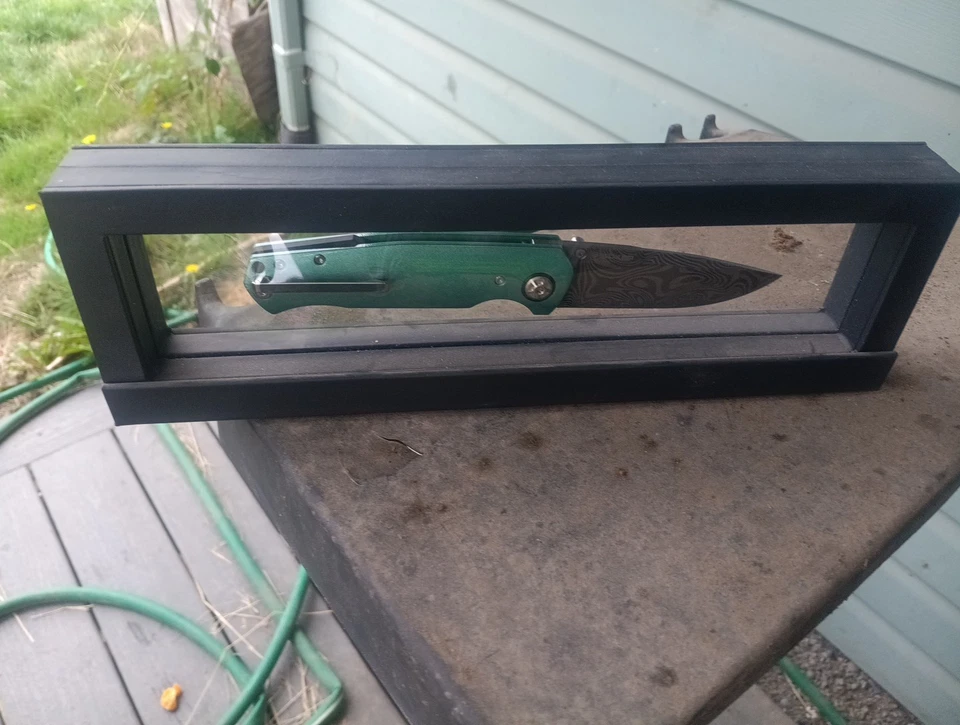 Boker Solingen MACH-1 Damast Jade Aluminum (3.2" Damascus) *SEE DESCRIPTION* - Image 3 of 3