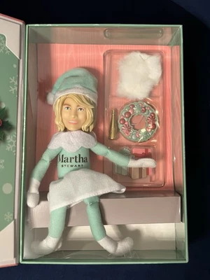 DECOR Martha on a Mantle 2024 Christmas Elf Doll, 12” Small Plush Toys Shelf Décor NEW