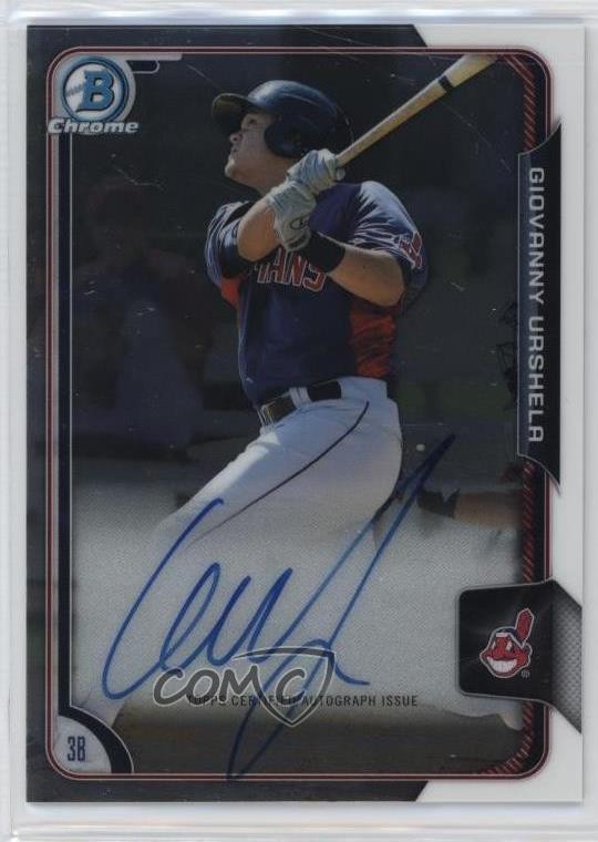 2015 Bowman Chrome Prospects Auto Gio Urshela Giovanny Urshela #BCAP-GU Auto 3kd