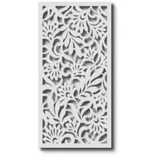 VIMA (Avines Decorative Wall Art Panel - 48" L x 24" W x 3/8" H, White Color PVC