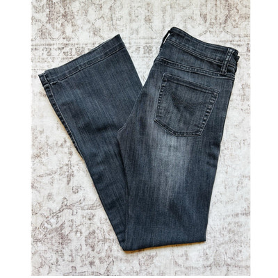 Gap 1969 Women's Jeans Long & Lean Bootcut Dark Gray Dark Wash Denim