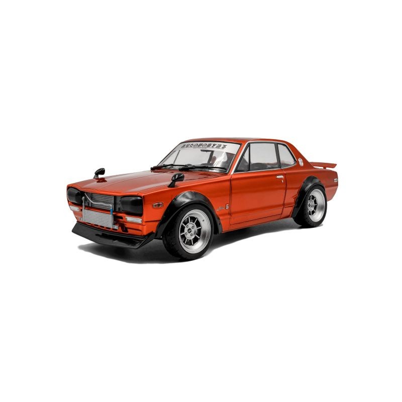 Solido 1813003 Nissan Skyline C10 Hakosuka d'exception en métal orange 1/18