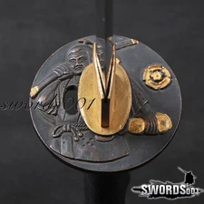 Samurai Alloy Tsuba Hand Guard For Japanese Sword Katana Maintenance Cleaning