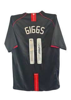 Ryan Giggs Signed Shirt ACG Authentication Manchester United 2008 Jersey Away