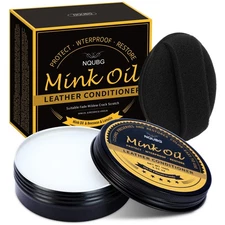 Mink Oil for Leather Boots, Boot Leather Care Kit, Leather Shoe Care Kit for ...