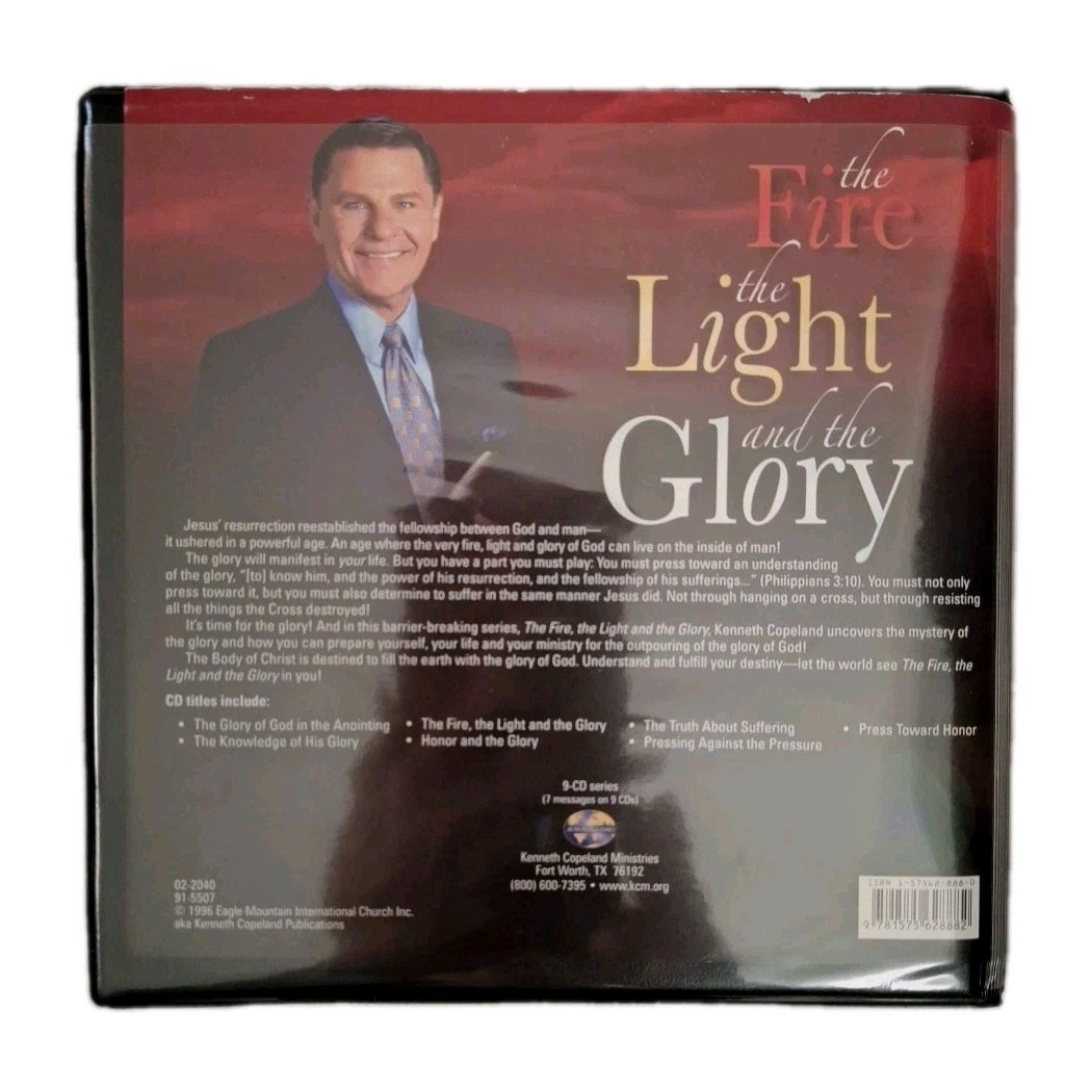 Kenneth Copeland "The Fire, The Light, and The Glory" (7 Messages on 9 CDs) RARE