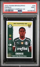 2022 PANINI BRASILEIRAO PALMEIRAS CAMPEAO 2022 #24 ENDRICK PSA 9