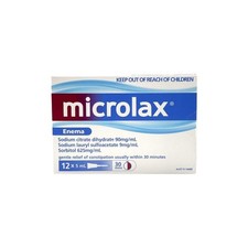 Microlax Enema 12 x 5mL   Gentle Constipation Relief in 30 Minutes