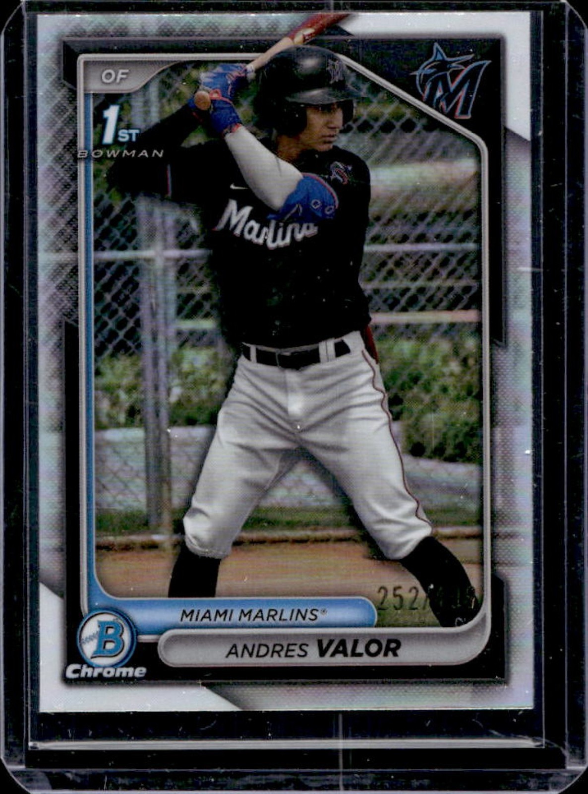 2024 Bowman Chrome Andres Valor Refractor 1st #/499 Marlins