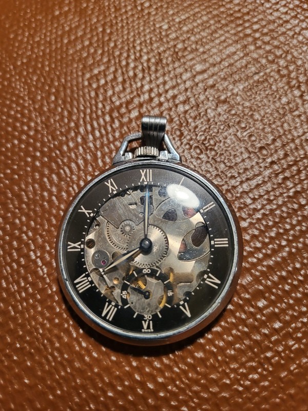 Vintage Girard Perregaux 7 Jewel Pocket Watch - Shell Oil - Not Running