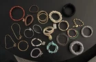 Vintage Jewelry Lot - 22 Bracelets - Costume Jewelry NO RESERVE