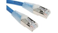 Kabel Kat. 5E F/Utp Niebieski 500Mm RS Components