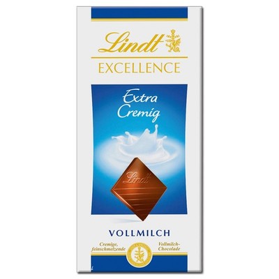 (43,60 /1kg) Lindt Excellence Vollmilch extra cremig, Schokolade, 100g Tafel