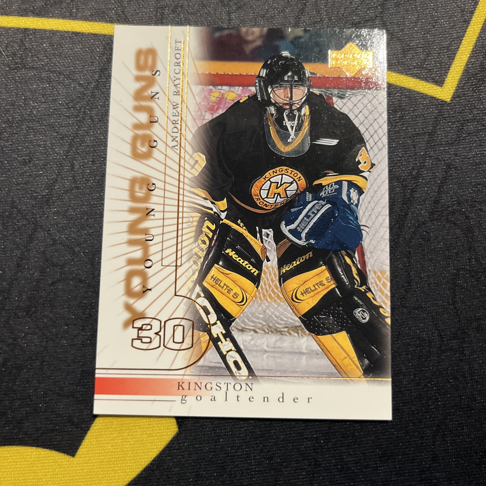 Upper Deck Andrew Raycroft Young Guns Kingston Frontenacs Ice Hockey Card #206