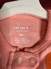P2🎄Carters Baby Girls 6M Little Sister Footed Pajama 2 Way Zipper 6M NEW W TAGS — photo 2