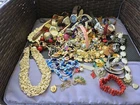 Vtg Costume Jewelry Lot For Wear,repair,scrap Or Repurpose Pre Owned Condition