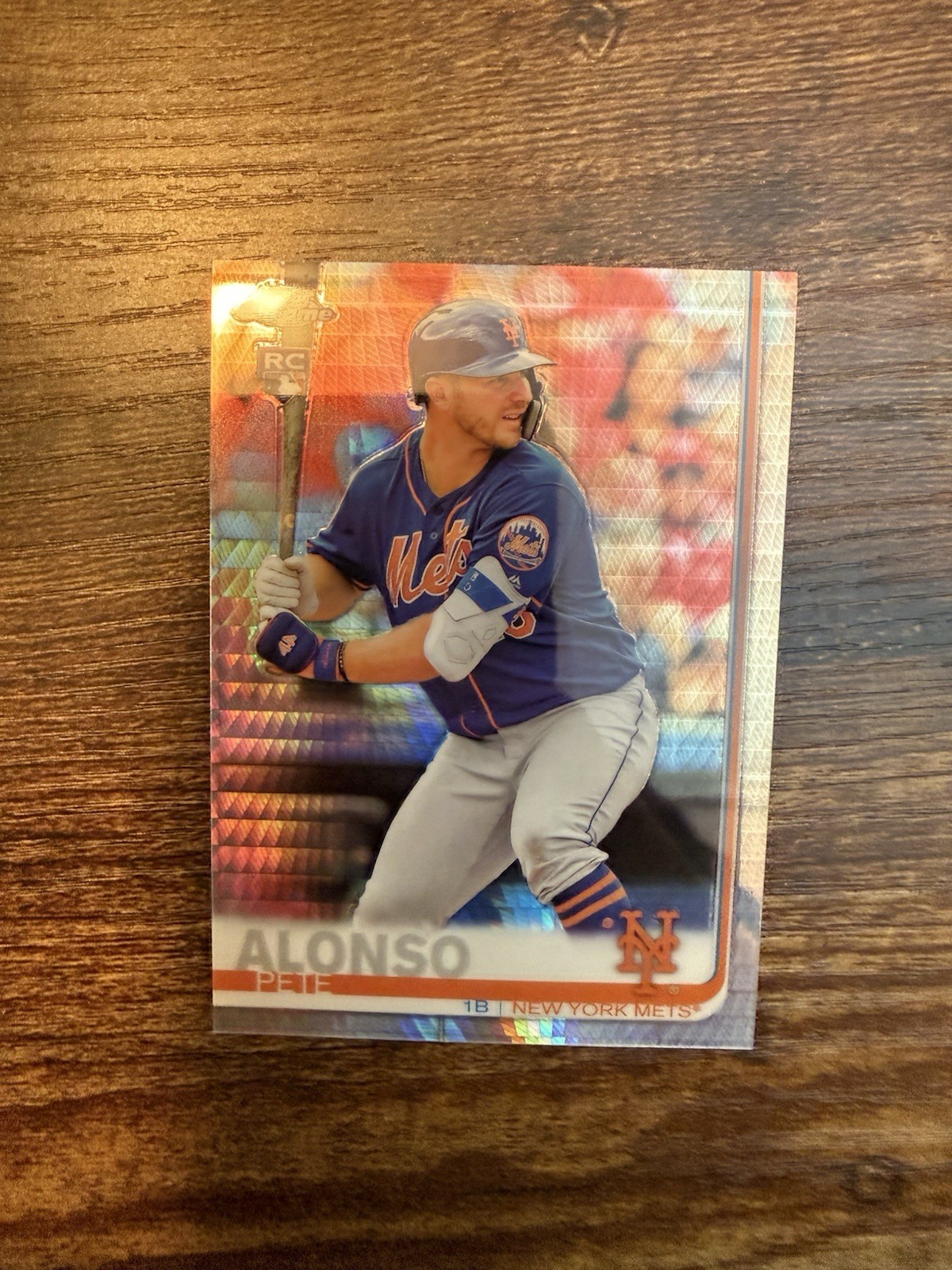 2019 Topps Chrome - Pete Alonso #204 Prism Refractor (RC)