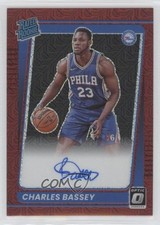 2021 Donruss Optic Rated Rookie Choice Prizm Signatures Charles Bassey Auto 12yh