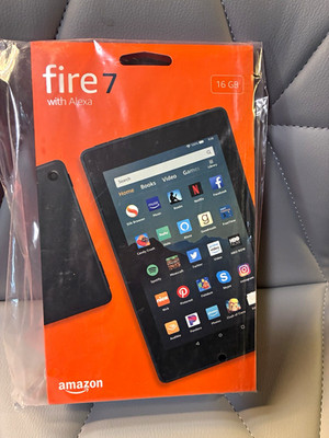 Amazon Fire 7 16GB Black 9th Gen Tablet Fire OS Wi-Fi Brand New in Box
