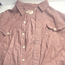 Levis Shirt Mens Large Button Down Long Sleev...