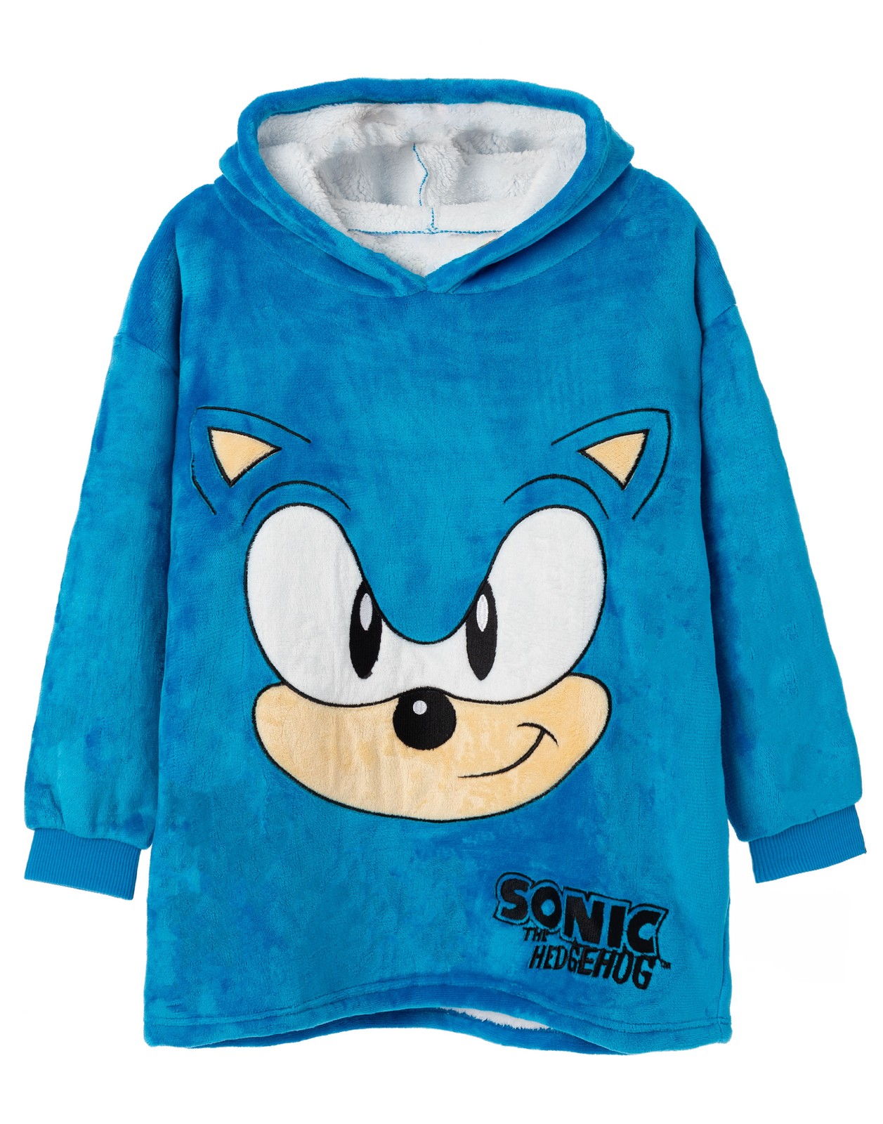 Sonic the Hedgehog Blanket Hoodie | Boys Blue | Official Merch
