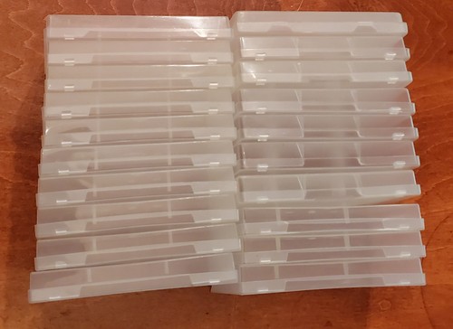 Lot Of 20 Clear Soft Flexible Blank Plastic Audio Cassette Tape Cases - Picture 1 of 2