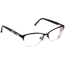Jimmy Crystal Eyeglasses Ibiza Black Rhinestones Half Rim Frame 53 15 135