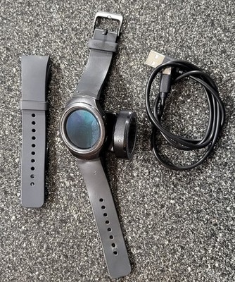 Samsung Gear S2 Smartwatch - Dark Gray *WORKING* Nice!