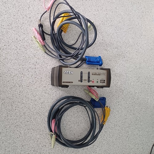 Switch Aten CS1732B 2-Port USB 2.0 KVMP With 2 X Cables , No Power Cable - Afbeelding 7 van 8