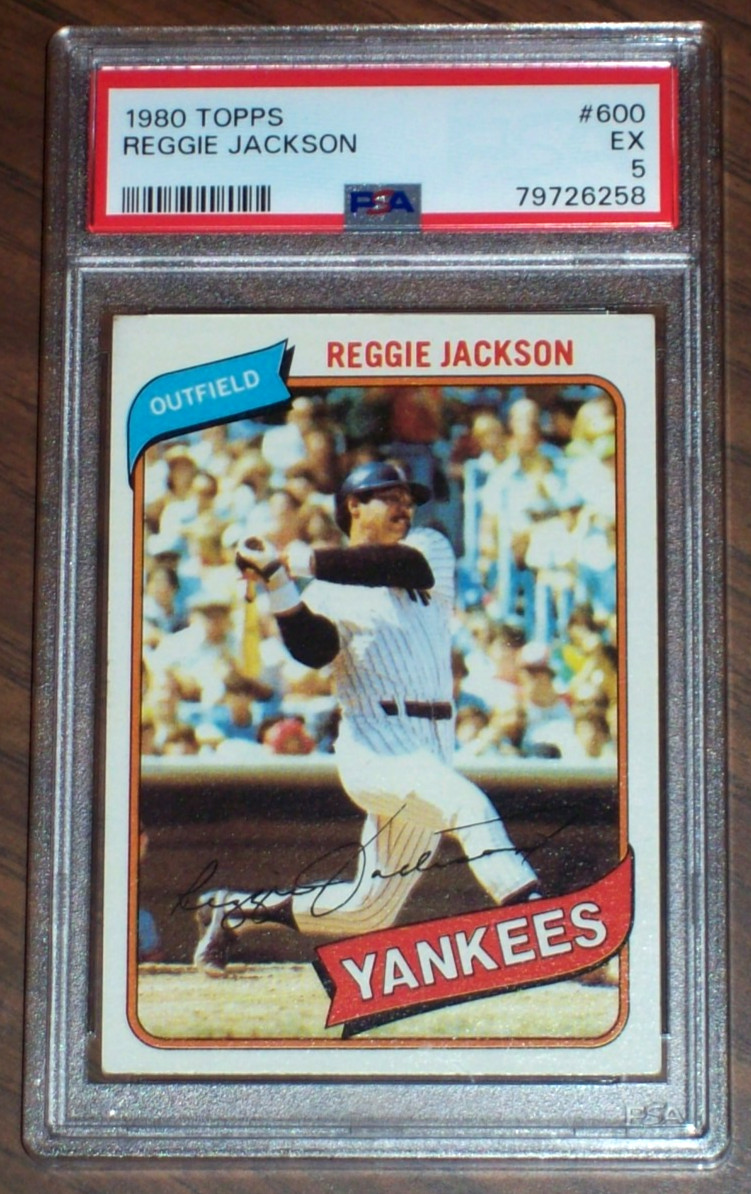 1980 Reggie Jackson #600 Topps PSA 5 New York Yankees