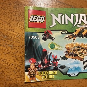 LEGO Ninjago The Golden Dragon (70503) Instruction Manual Book Booklet Only