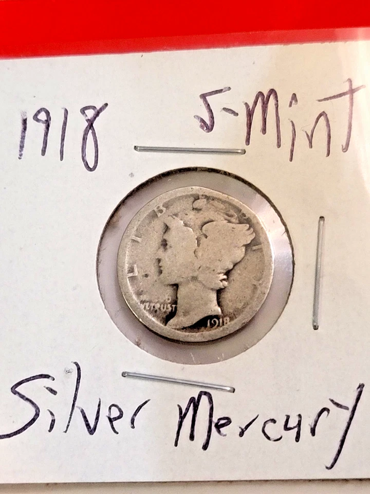 1917 - 1939 Mercury Silver Dimes, Lot of 20 coins w/20 Different Dates & Mints! - Image 3 of 4